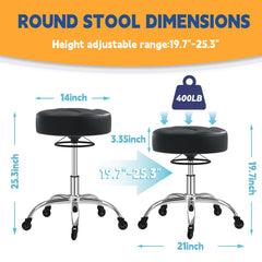 YEEZEE rolling stool seat cushion shows memory foam comfort reducing fatigue.