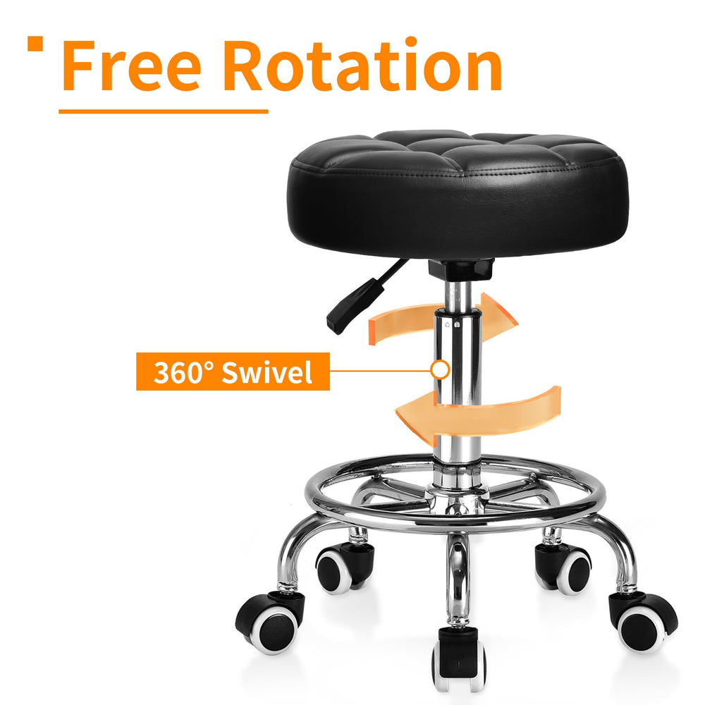 YEEZEE rolling stool in a tattoo studio highlights mobility and comfort