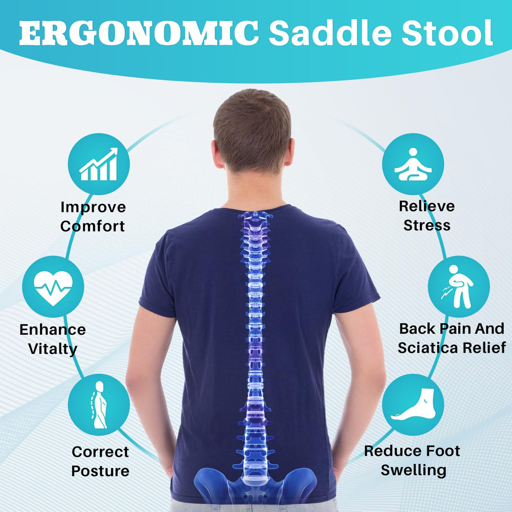 YEEZEE Saddle Stool hydraulic height adjusts to fit different users and tasks.