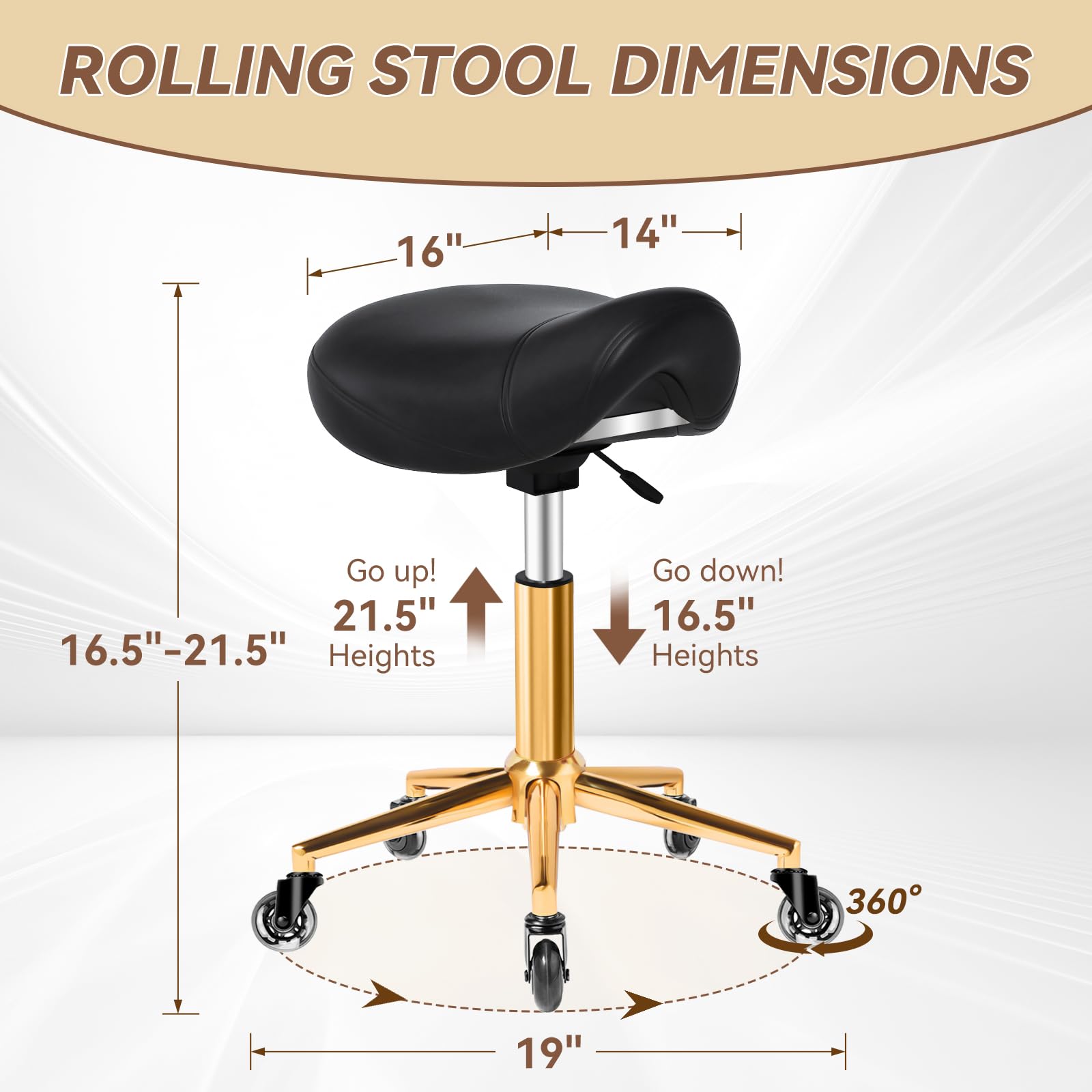 YEEZEE saddle stool cushion detail highlights memory foam support