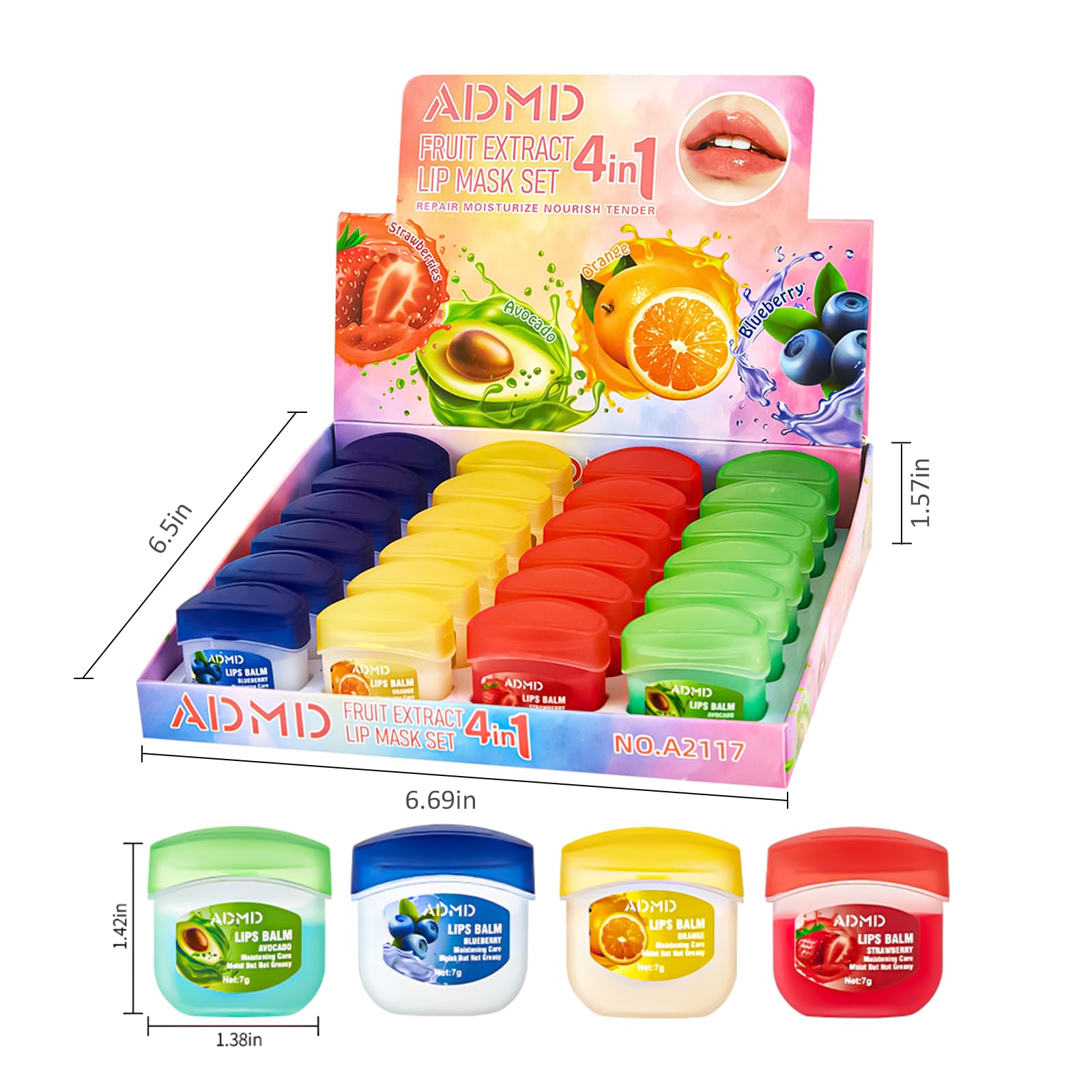 Yehenarn Lip Moisturizing Set blueberry flavor lip mask for hydrated color