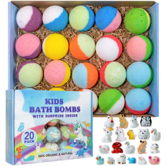 Yekery bath bomb toy inside box shows kid-friendly surprise enhances bath time excitement