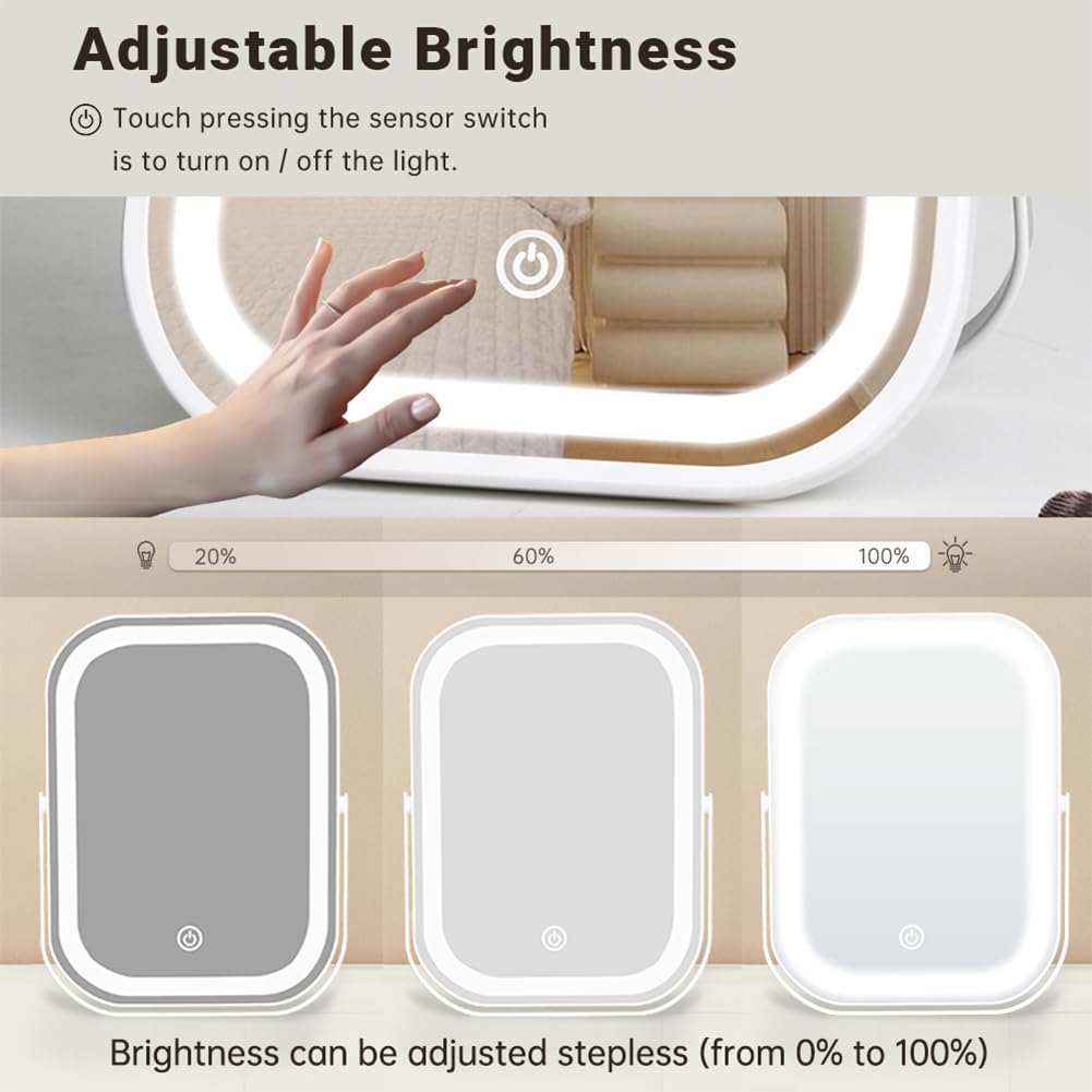 YEKKOPT 360-degree rotation stand lets you angle the mirror from any seat