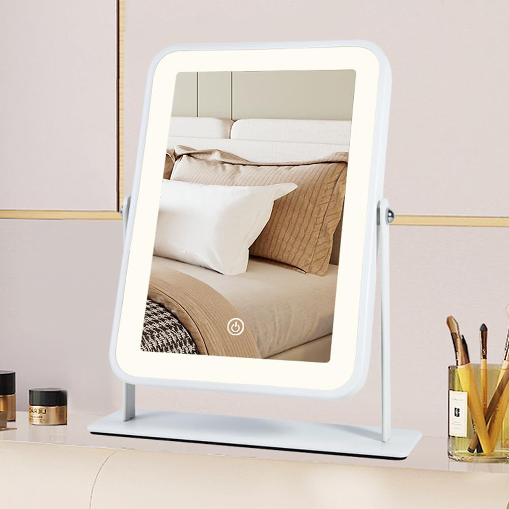 YEKKOPT compact makeup mirror gift-ready design for desks and gifting occasions