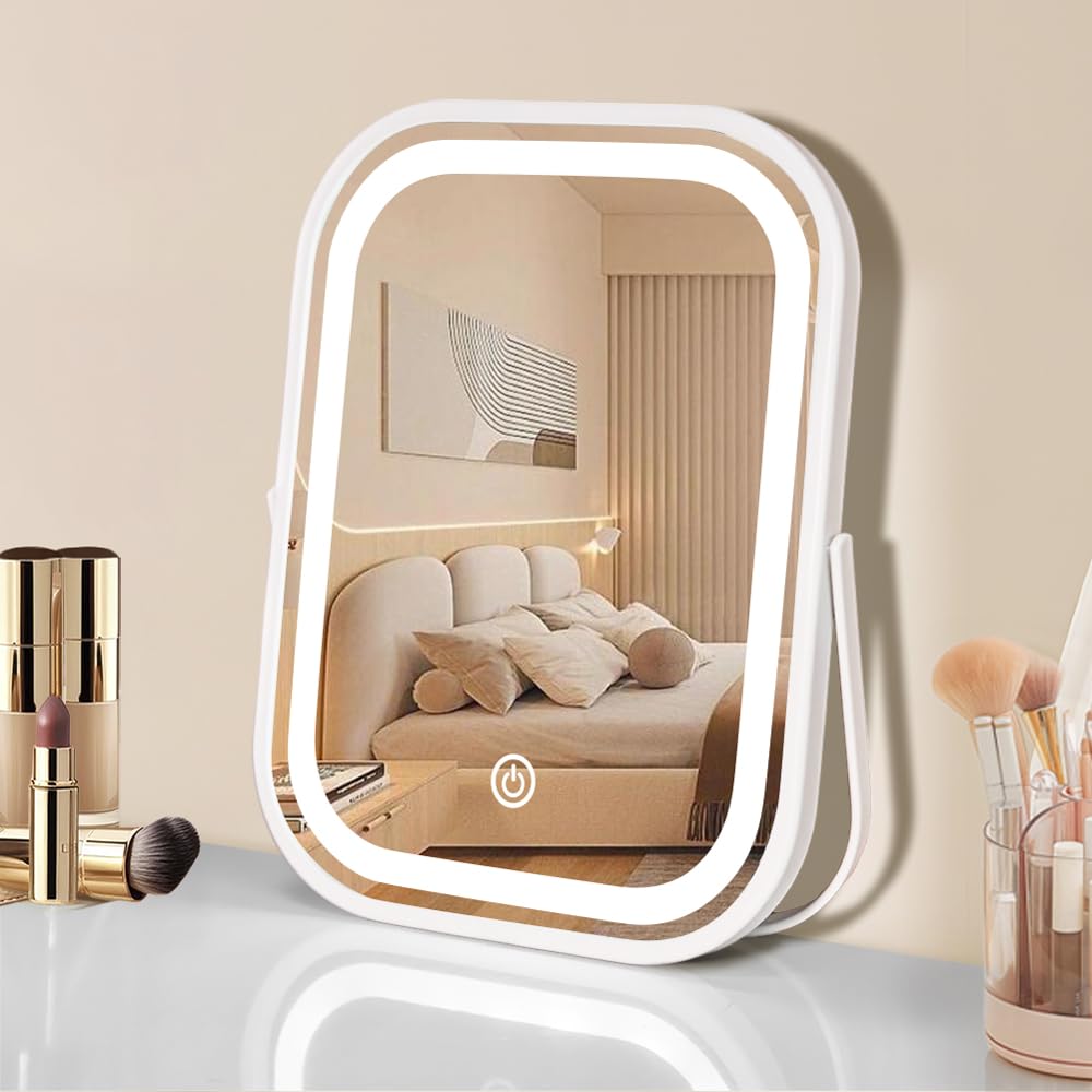 YEKKOPT compact portable folding mirror fits in bags for on-the-go beauty routines