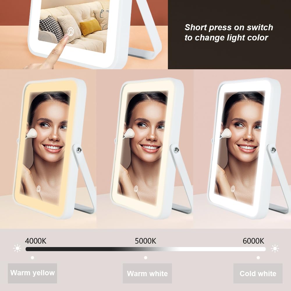 YEKKOPT 360-degree rotation stand enables flexible angles during makeup.