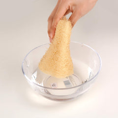 YEMTAL loofah sponges drying on hanger promotes quick air-drying