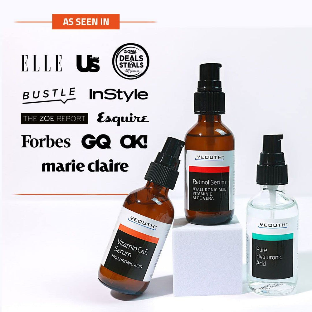 YEOUTH daily skincare kit with layered serums for hydration and balance.