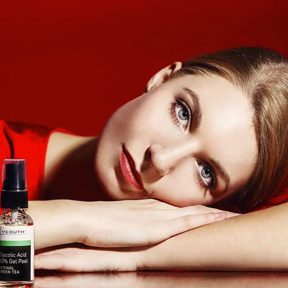 YEOUTH dermatology-tested seal signals credibility and trust in clean skincare.