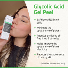 YEOUTH Glycolic Acid Peel with green tea highlights antioxidant support for daily care.
