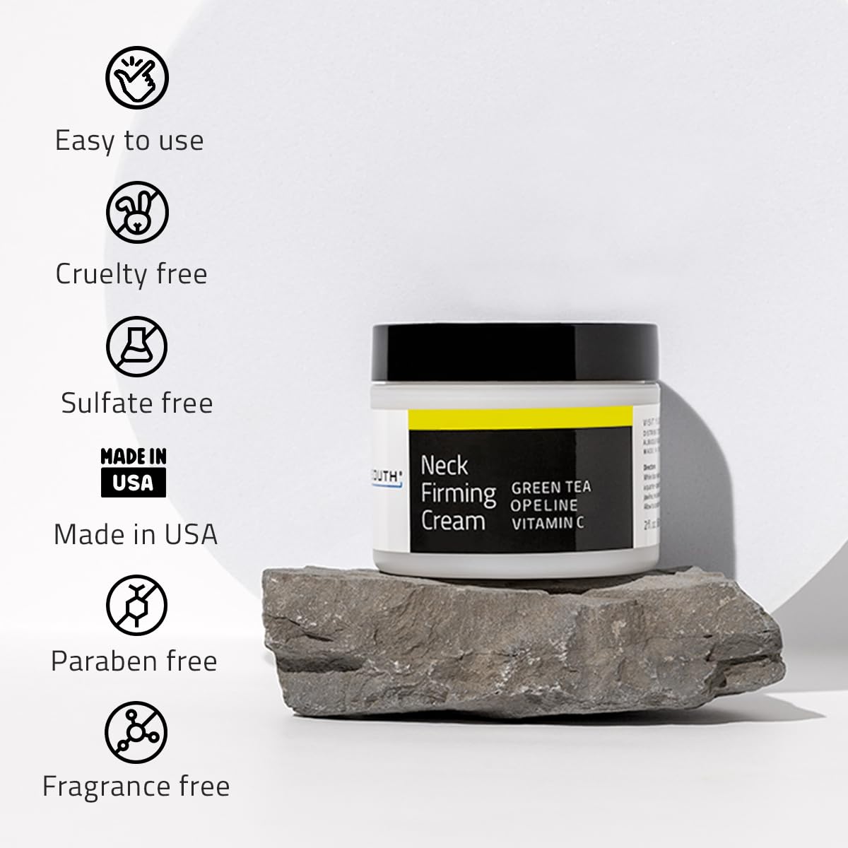 YEOUTH Neck Cream designed for day and night use in routine.