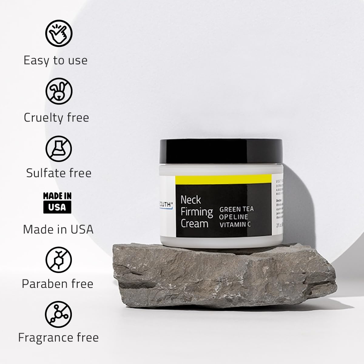 YEOUTH Made-in-USA bottle highlights trusted ingredients and quality.