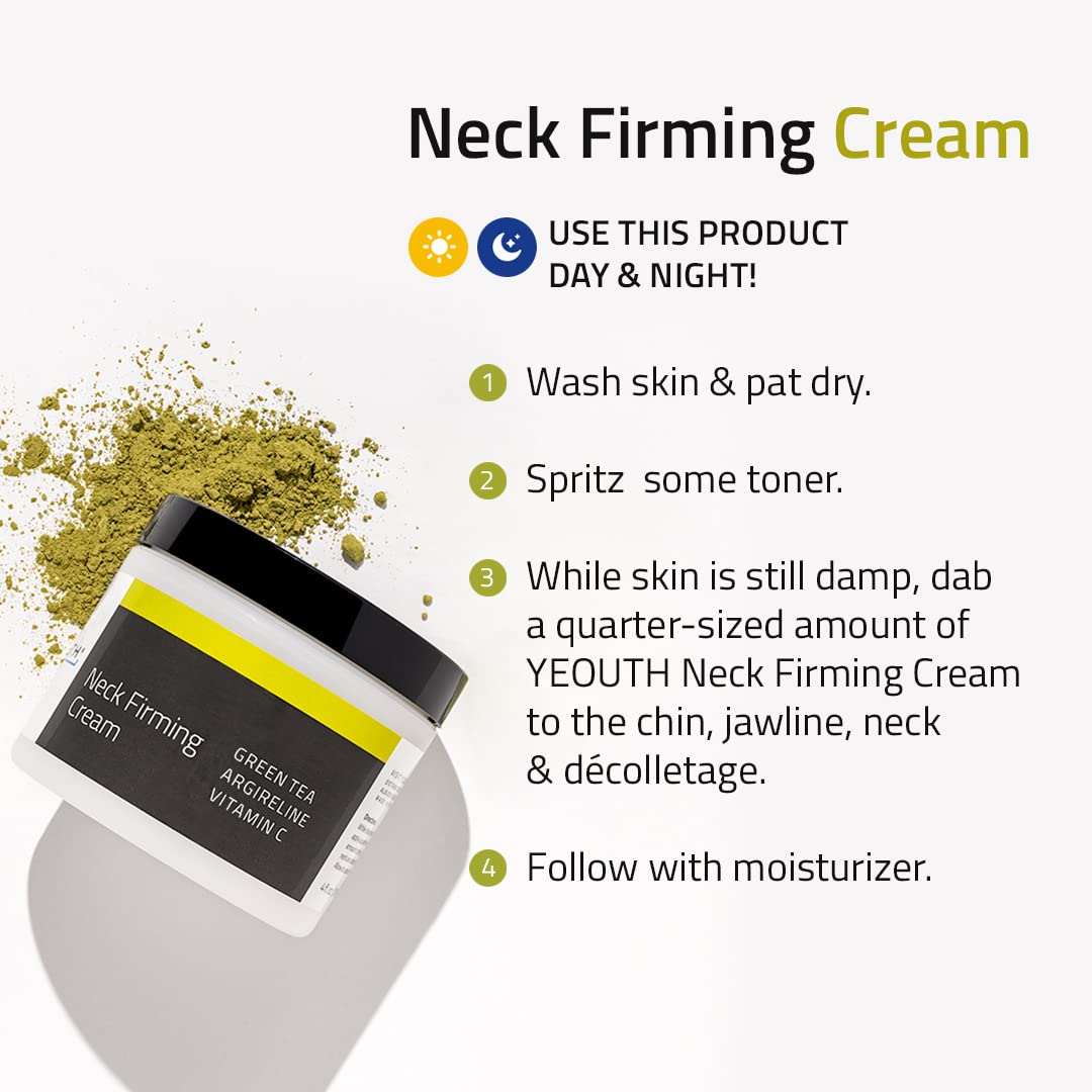 YEOUTH Neck Cream is paraben- and sulfate-free for clean skincare.