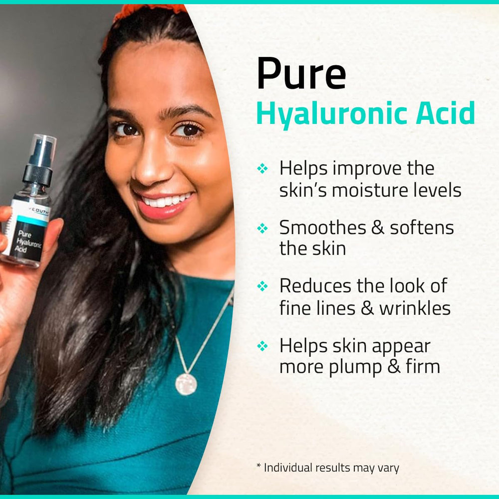YEOUTH Pure Hyaluronic Acid Serum day-night routine image implies versatile skincare steps.