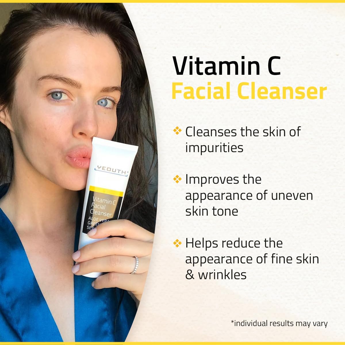 YEOUTH Vitamin C Cleanser suitable for both men and women in daily skincare.