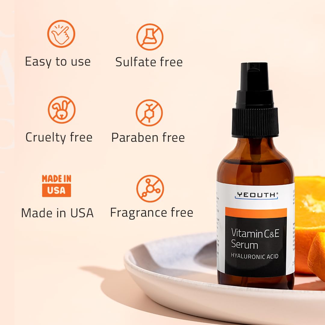 YEOUTH Vitamin C serum daily-use bottle ready for morning skincare routine