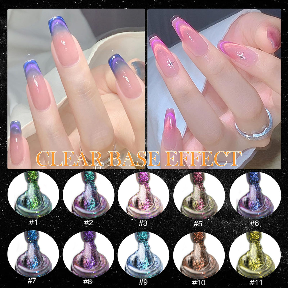 YEPYEPGO salon-ready cat-eye nail results showcase galaxy-like finish