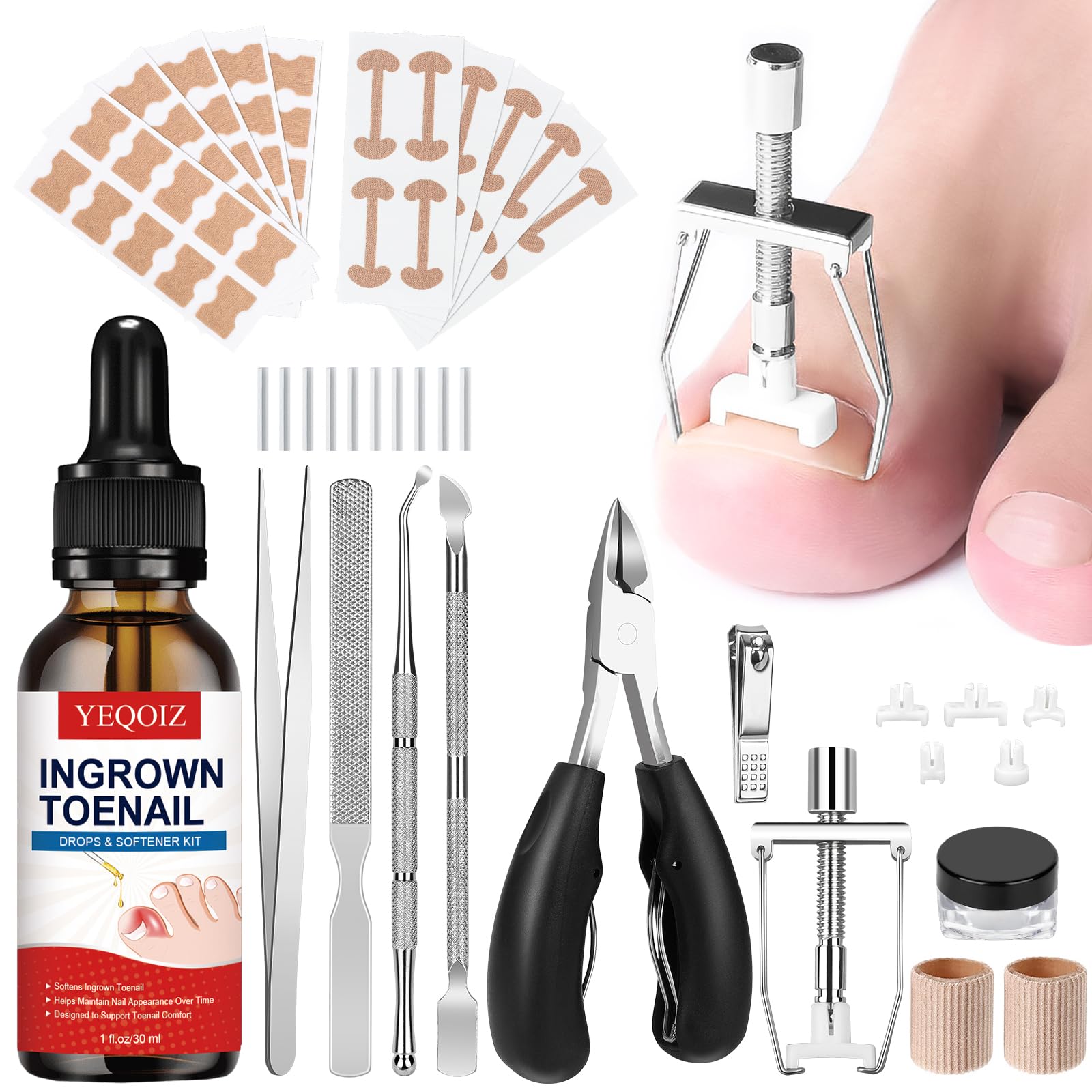 YEQOIZ ingrown toenail removal kit overview for at-home nail care