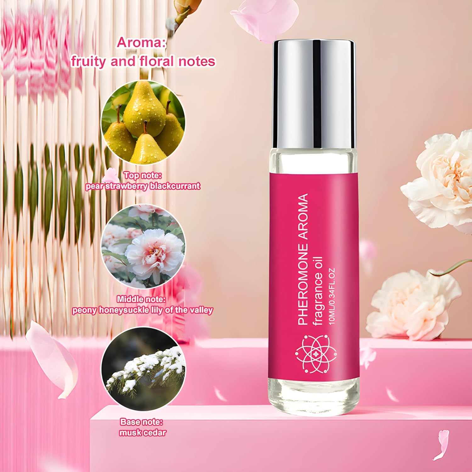 YEQUET roll-on pheromone perfume long-lasting scent for all-day freshness.