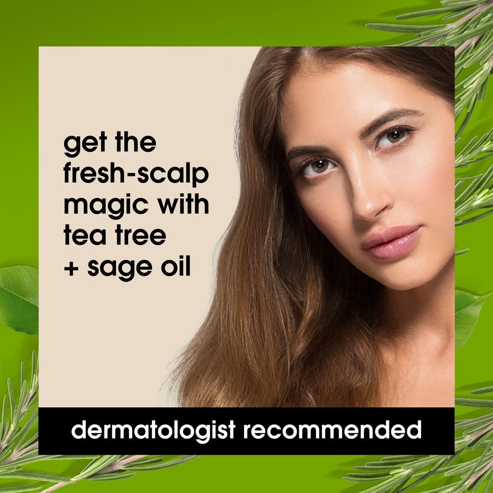 Yes To Tea Tree Scalp Relief Conditioner packaging emphasizes natural ingredients and cruelty-free claims.