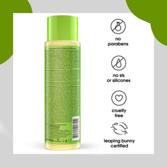 Yes To Tea Tree Scalp Relief Shampoo lathers through hair for nourished strands.