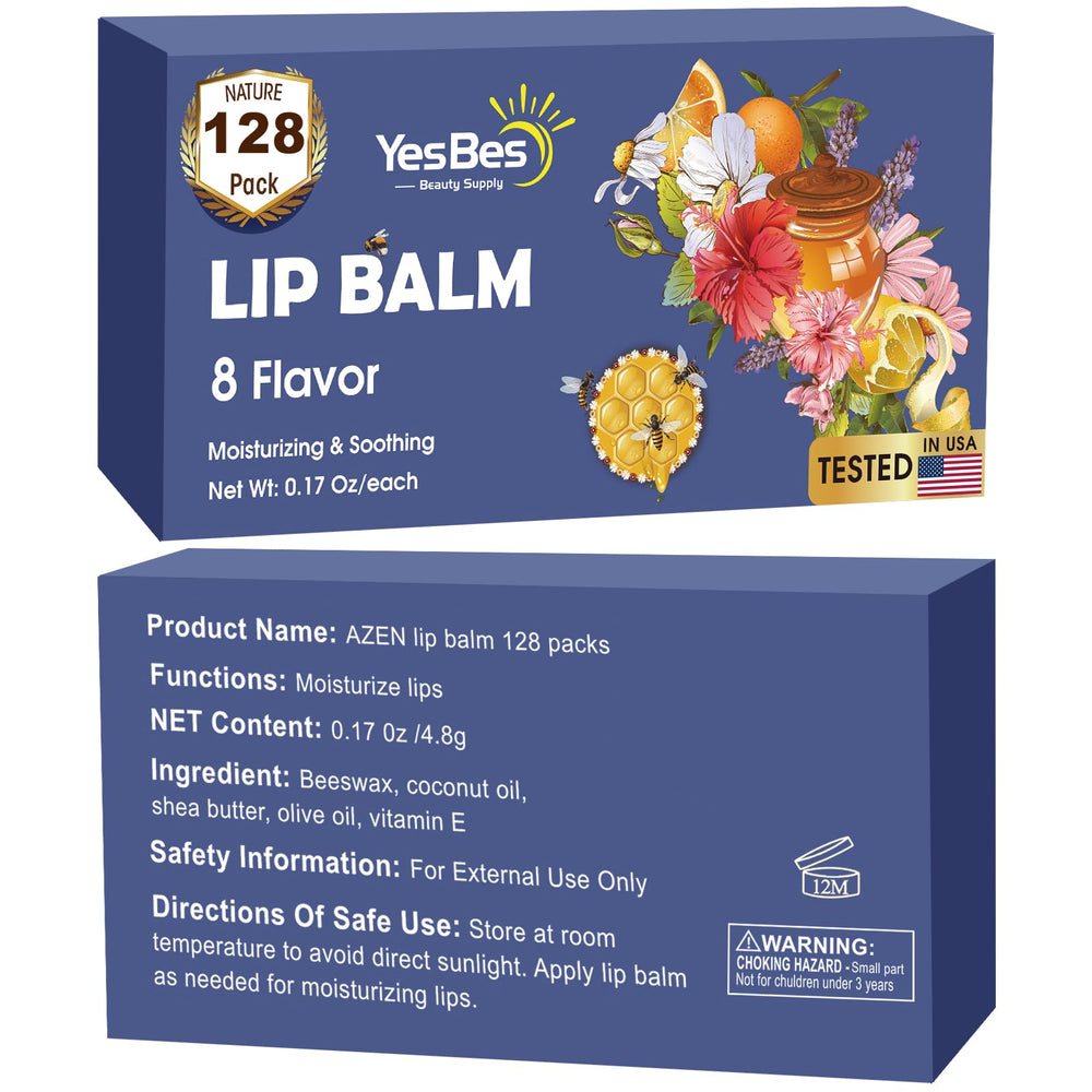 YesBes strawberry lip balm bundle highlighting colorful packaging and everyday hydration.