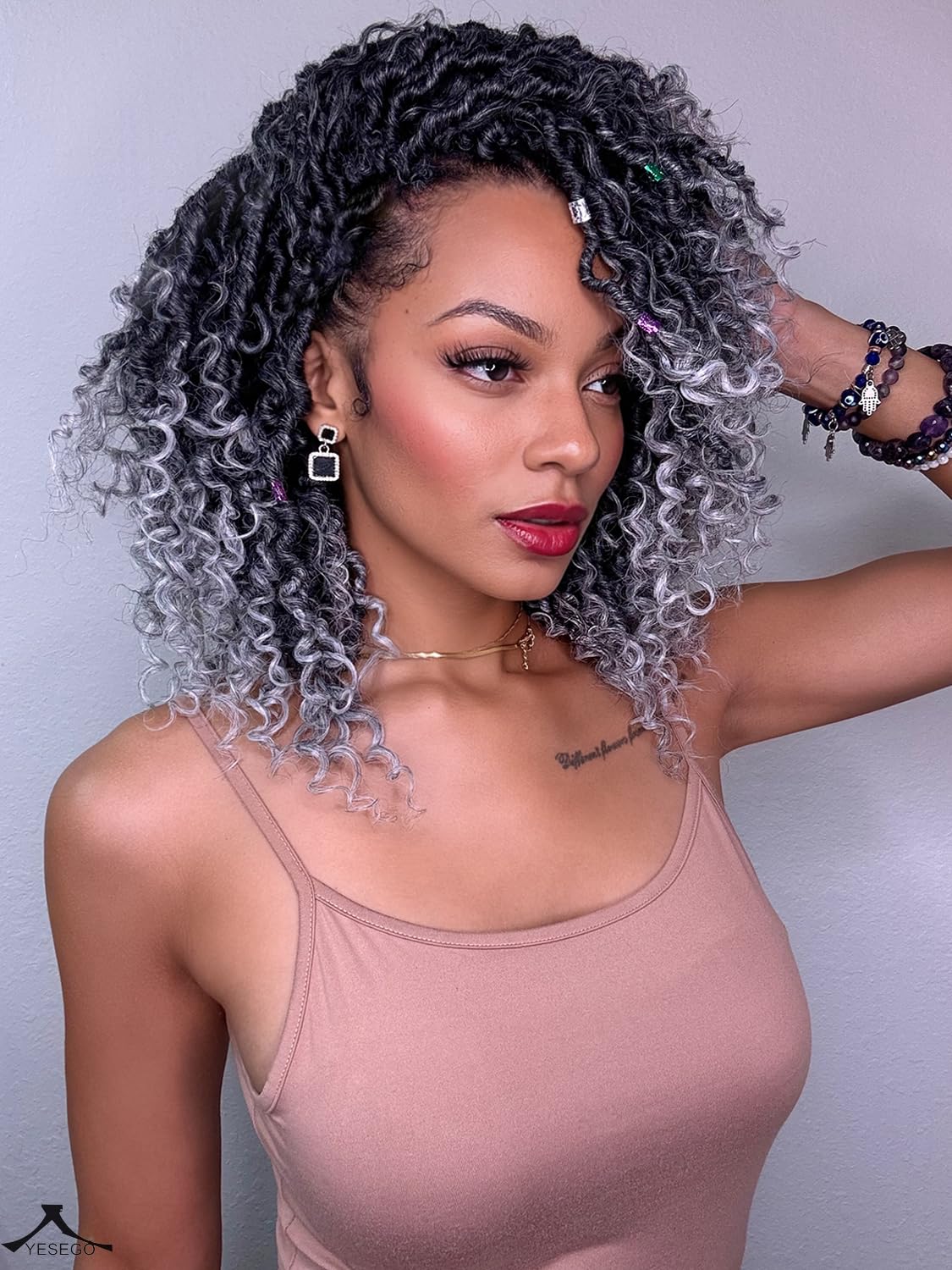 YESEGO low temperature synthetic hair feels soft breathable and comfortable all day.