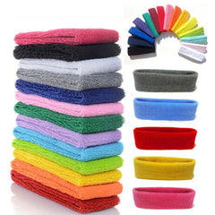Yeshan 12 pack stretchy headbands flatlay for comfortable all day wear during workouts