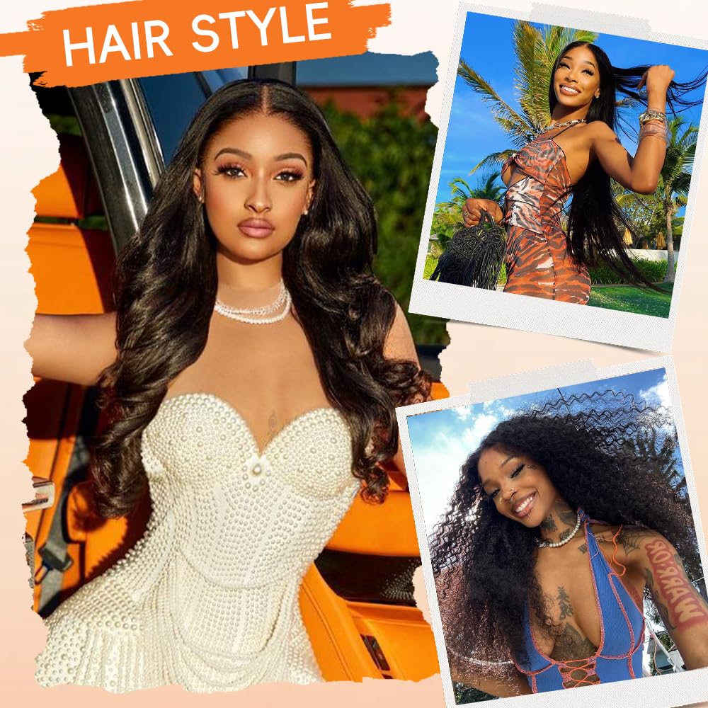 YetFree 13x6 HD lace frontal wig offers seamless parting for versatile styling