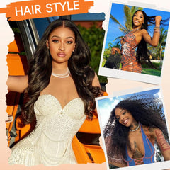 YetFree 13x6 HD lace frontal wig offers seamless parting for versatile styling