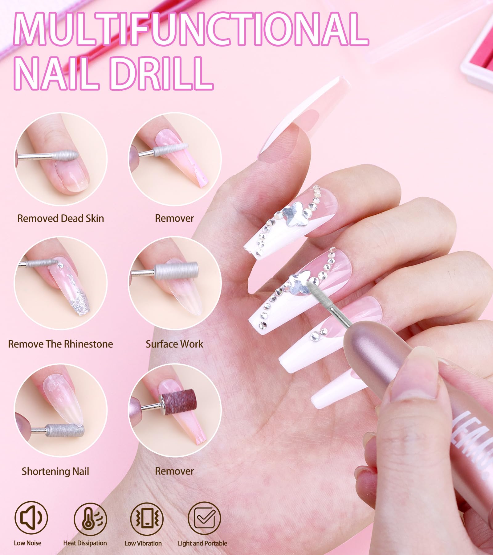 YEVYO acrylic brush for smooth application in DIY nails