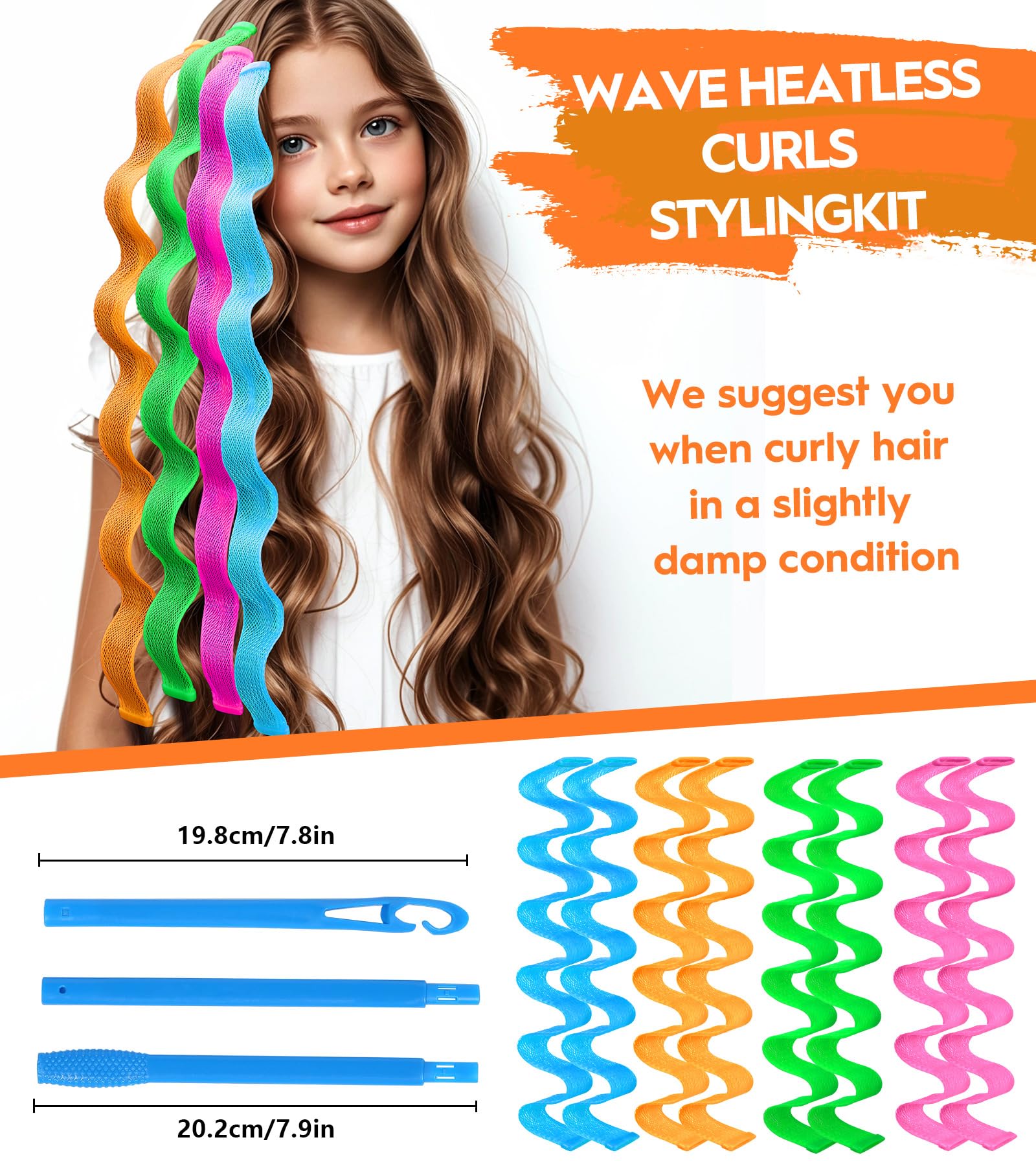 YEVYO heatless-waves-curler color-sets offer personalized styling with four color options.