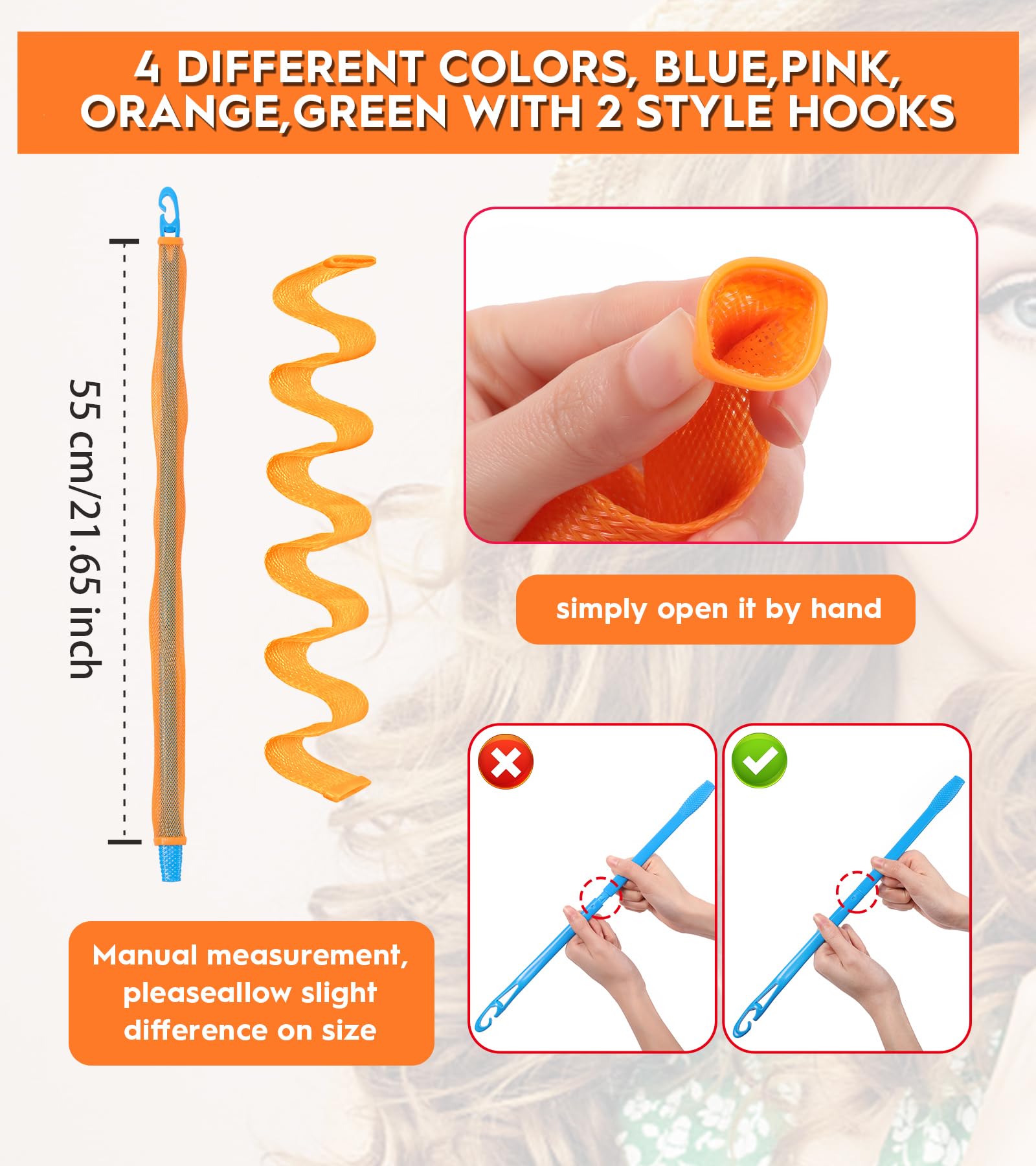 YEVYO heatless-waves-curler soft-material-closeup showcases eco-friendly, reusable construction.