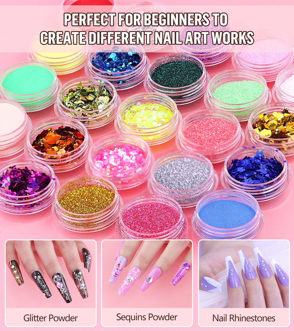 YEVYO 200pcs nail tips in clear and white for versatile practice.