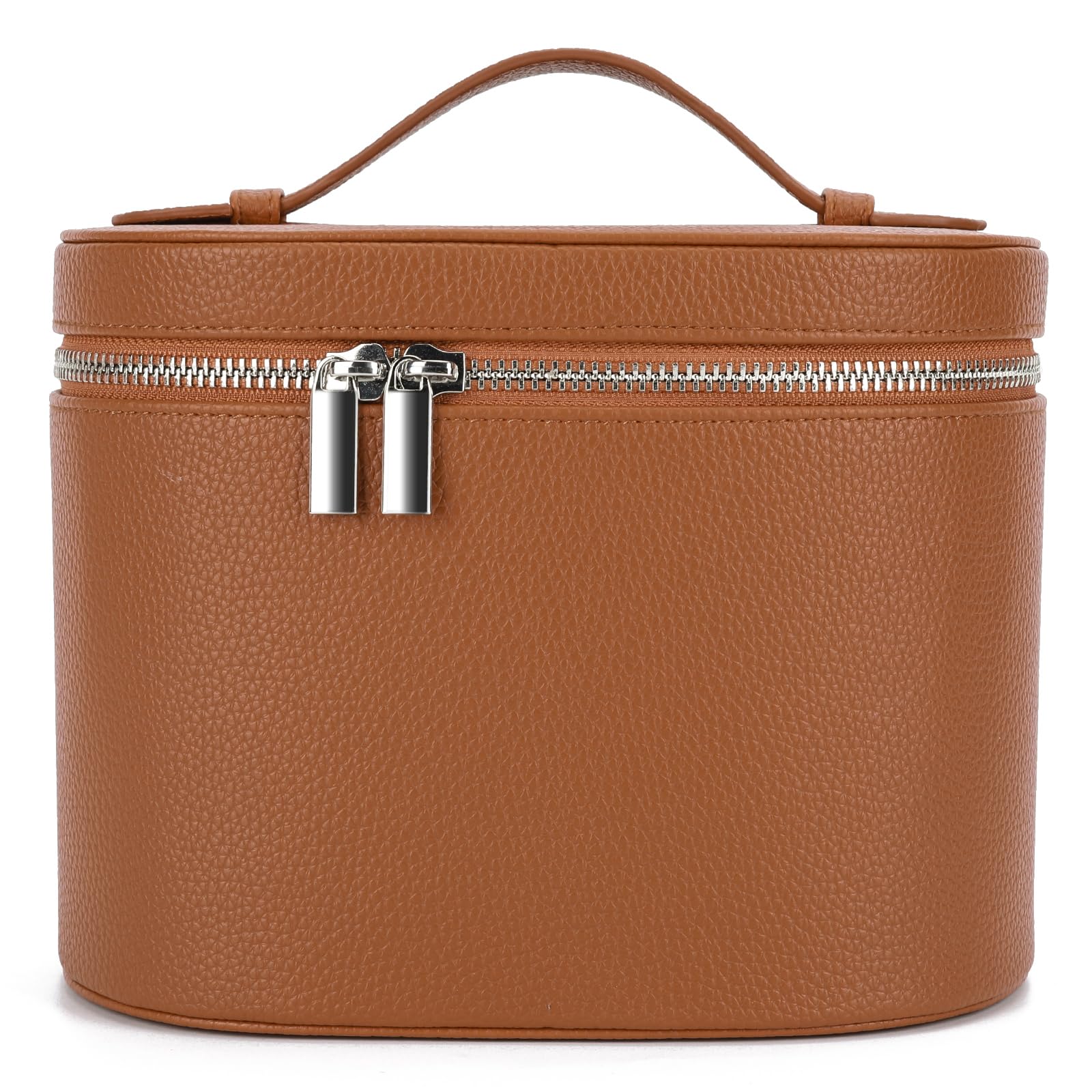 YFGBCX makeup bag vanity case with PU leather for durable travel organization.