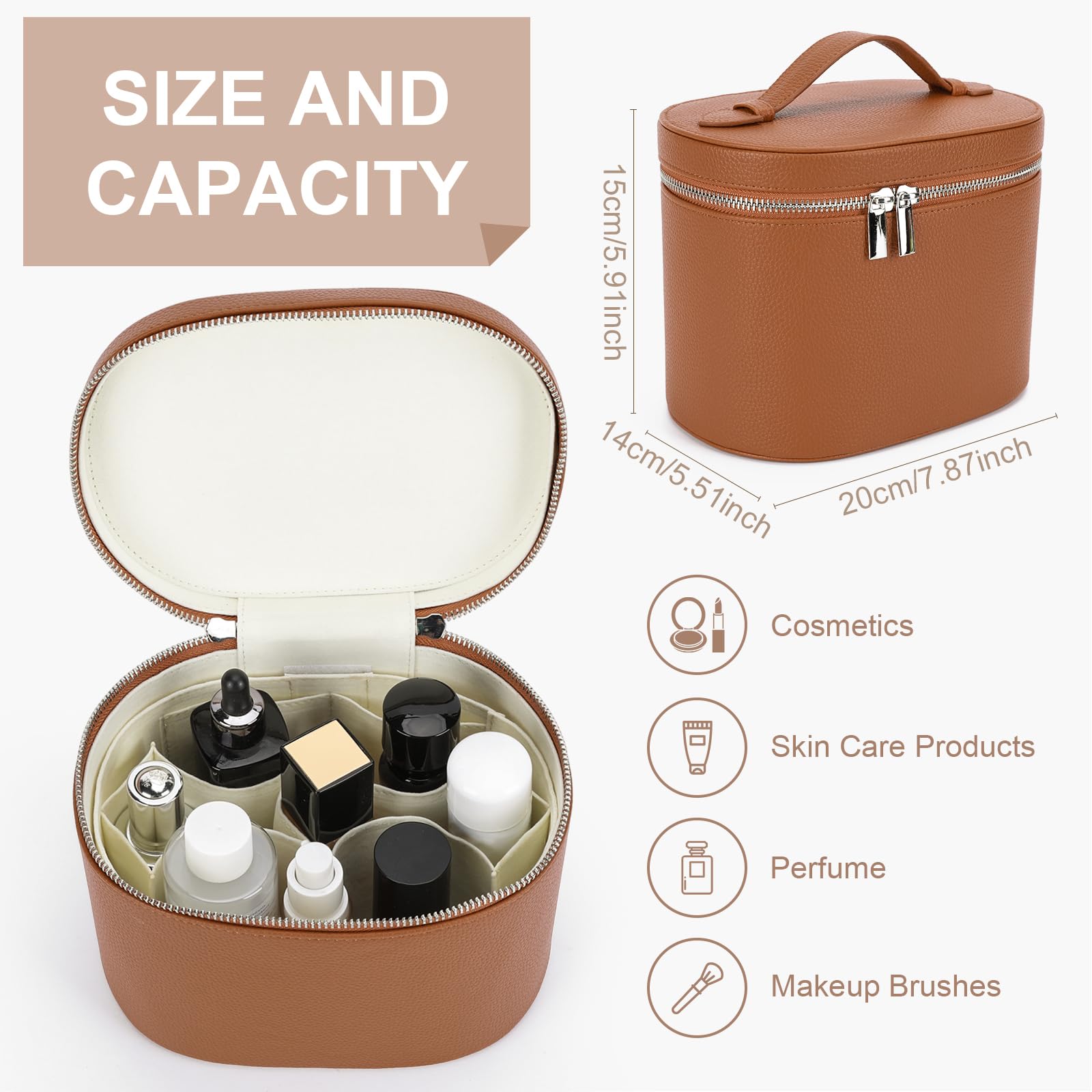 YFGBCX portable travel toiletry bag ideal for on-the-go essentials.