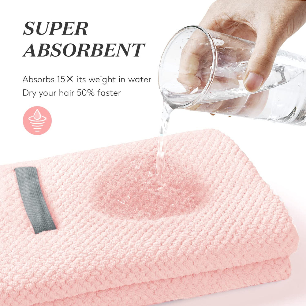 YFONG lightweight towel cushions the neck during drying