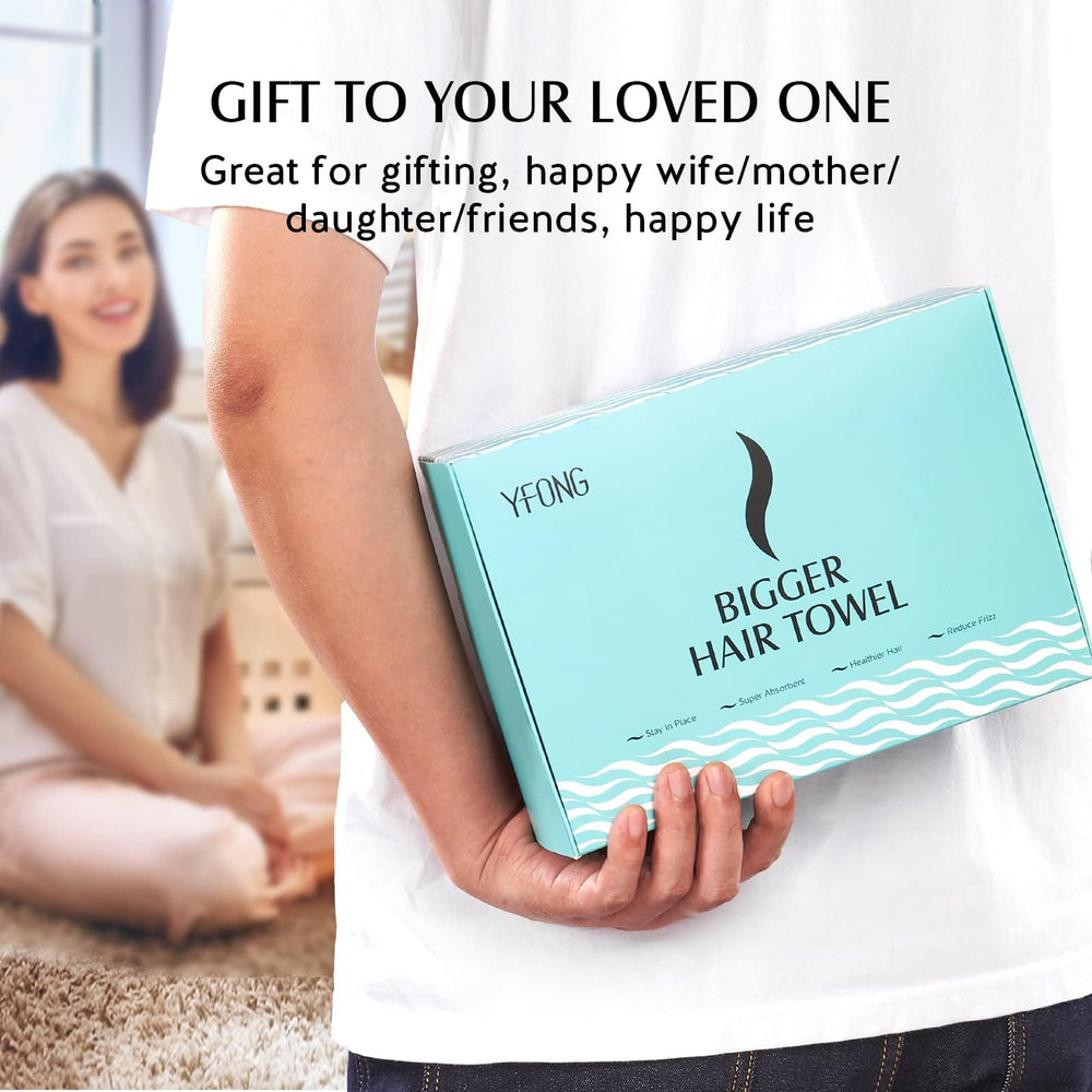YFONG microfiber-absorbent towel speeds up drying for busy mornings.