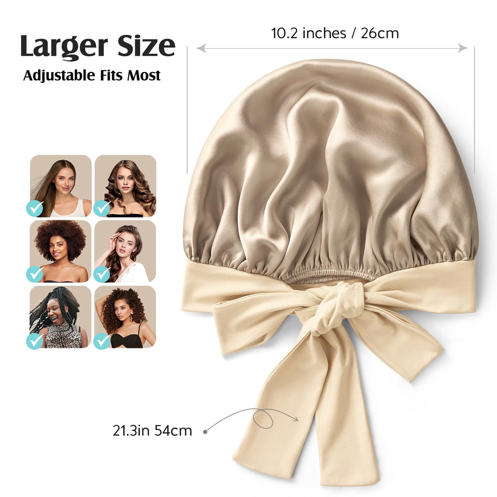 YFONG silk bonnet curly hair friendly design for various hair lengths