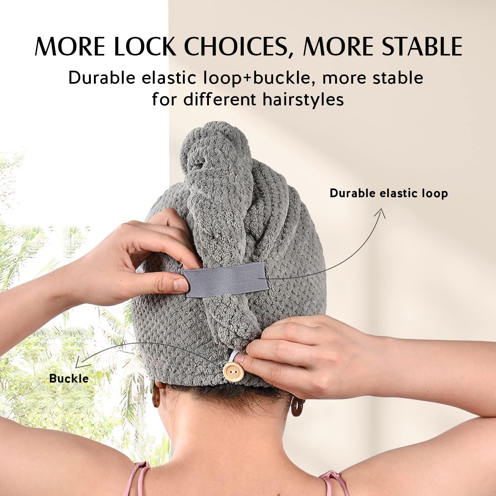 YFONG three-pack colors grey white camel offers versatile styling options.