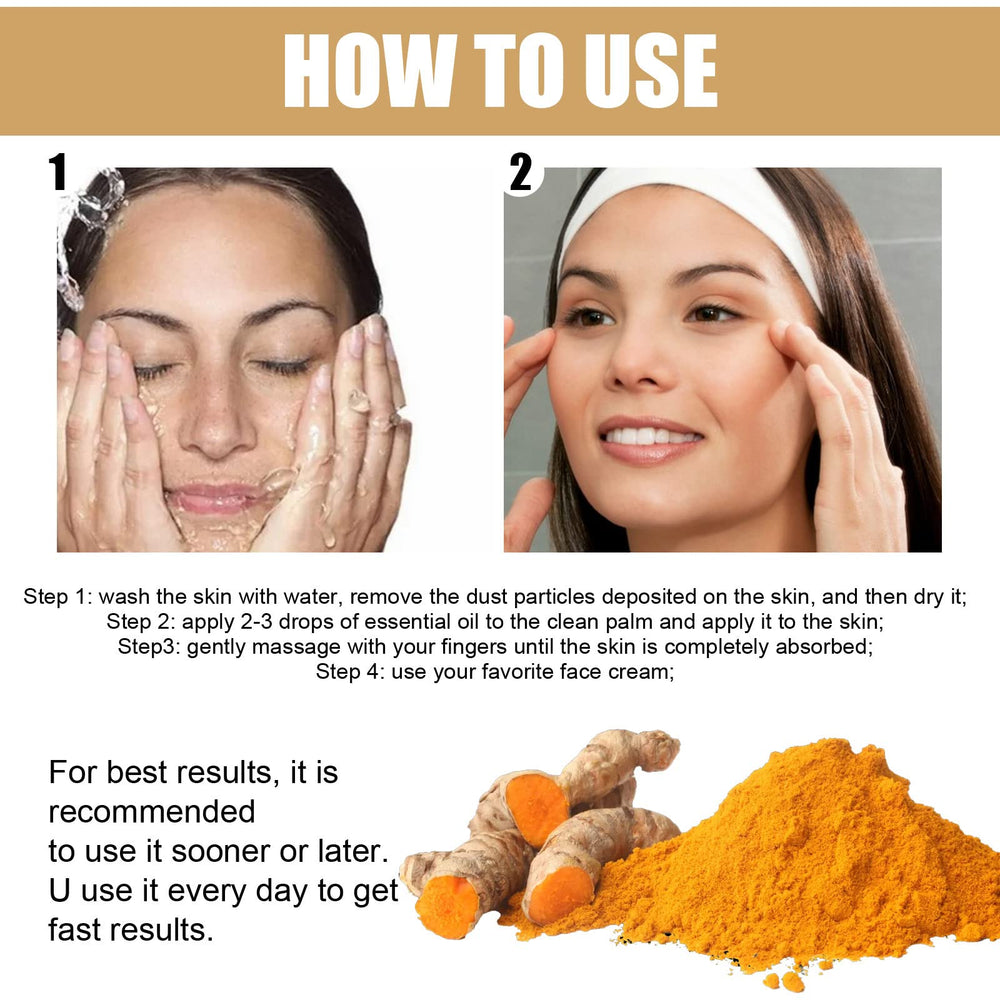 YG LianKai turmeric serum amber bottle highlights premium skincare aesthetics