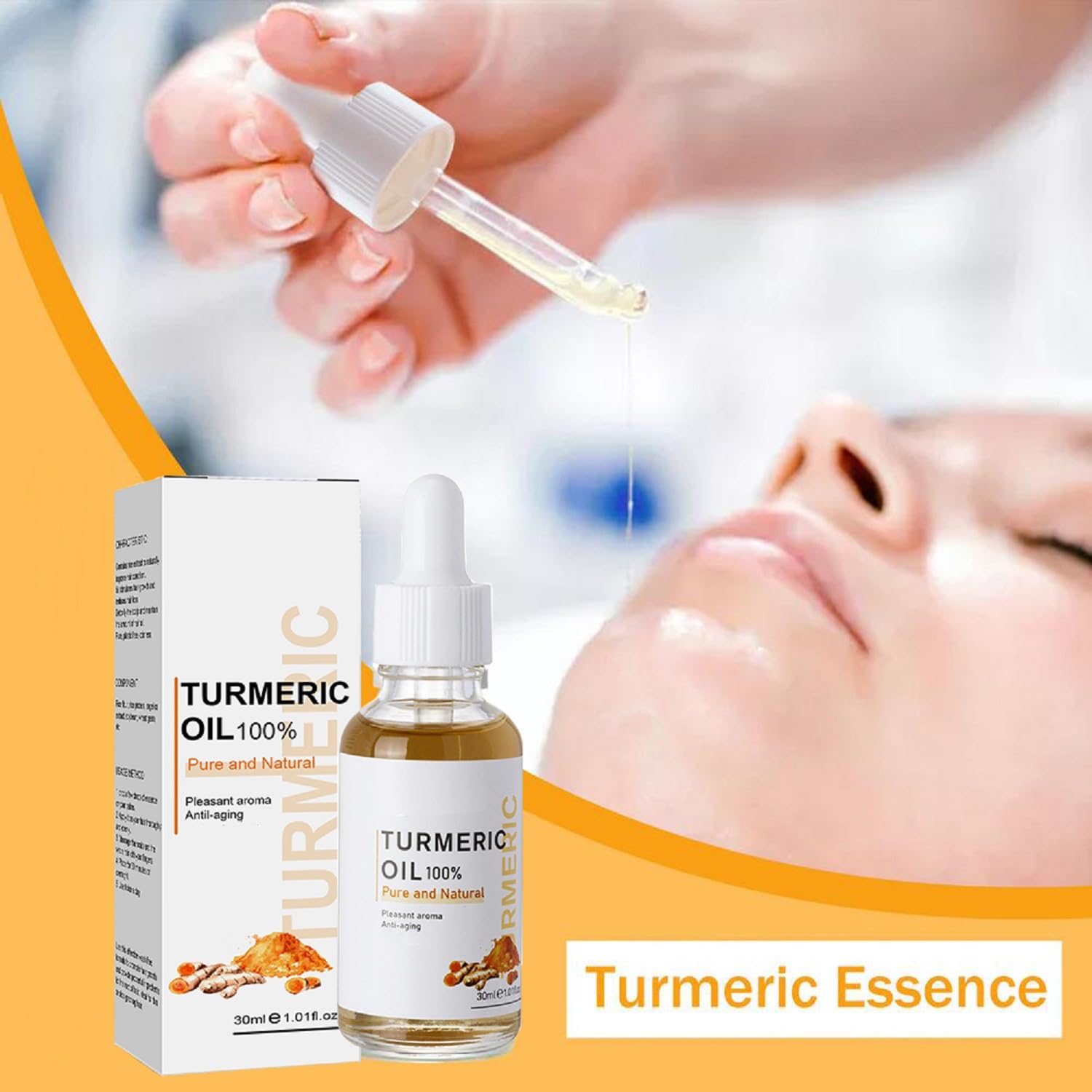 YG LianKai turmeric serum with olive oil emphasizes deep moisturizing without drying