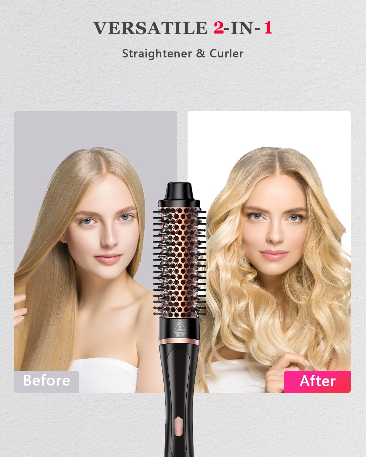 YGOVVK 30-second heat-up helps you style faster with adjustable temperatures.
