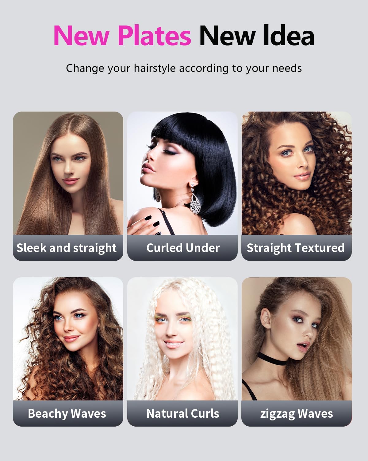 YGOVVK Hair Crimper Waver 4-teeth plate adds loose waves