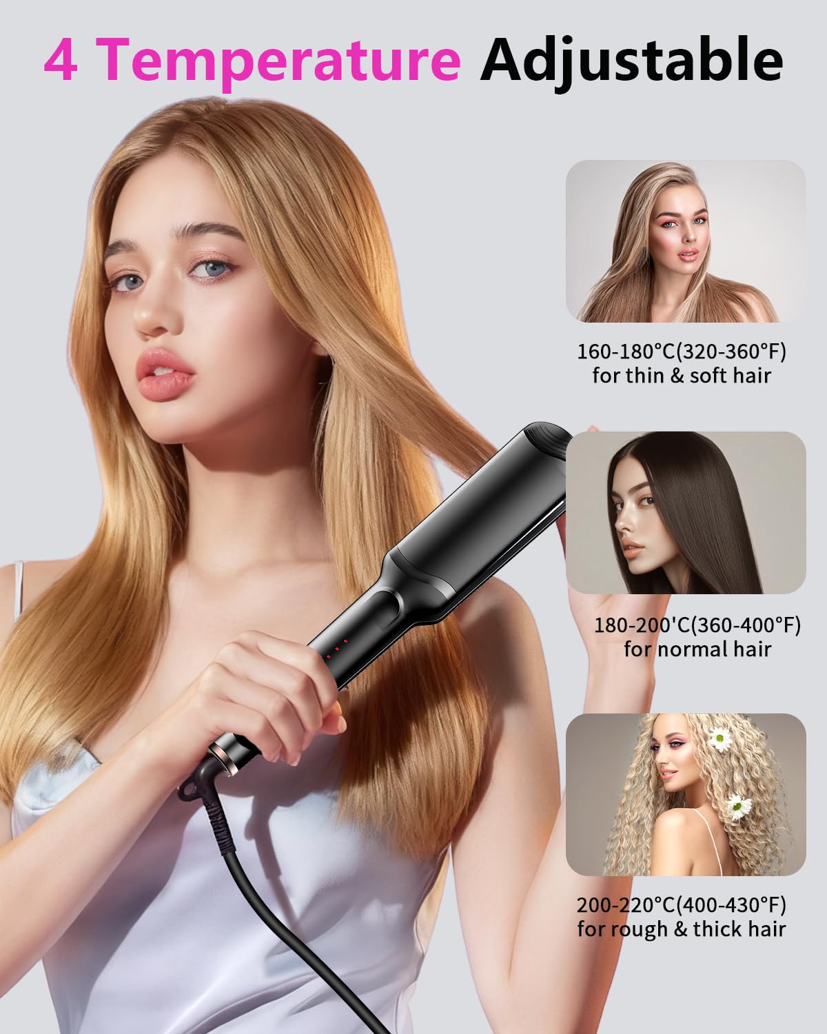 YGOVVK Hair Crimper Waver quick heat up for fast styling