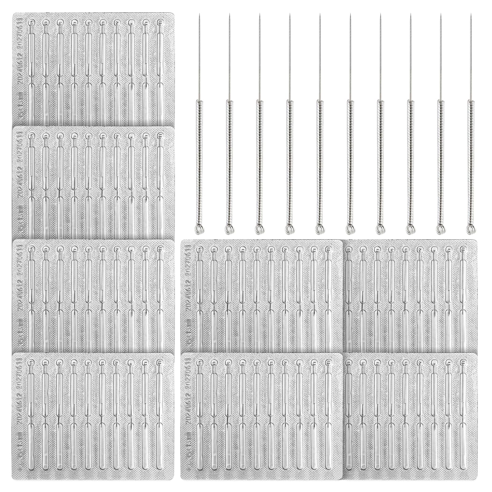 YGQQOY Professional 100pcs disposable pimple needles pack, organized for hygienic blemish removal.