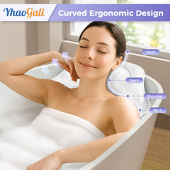 YHAOGALI 4D air mesh bath pillow offers quick-drying breathability