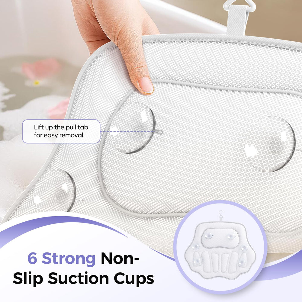 YHAOGALI bath pillow is easy to clean and machine washable