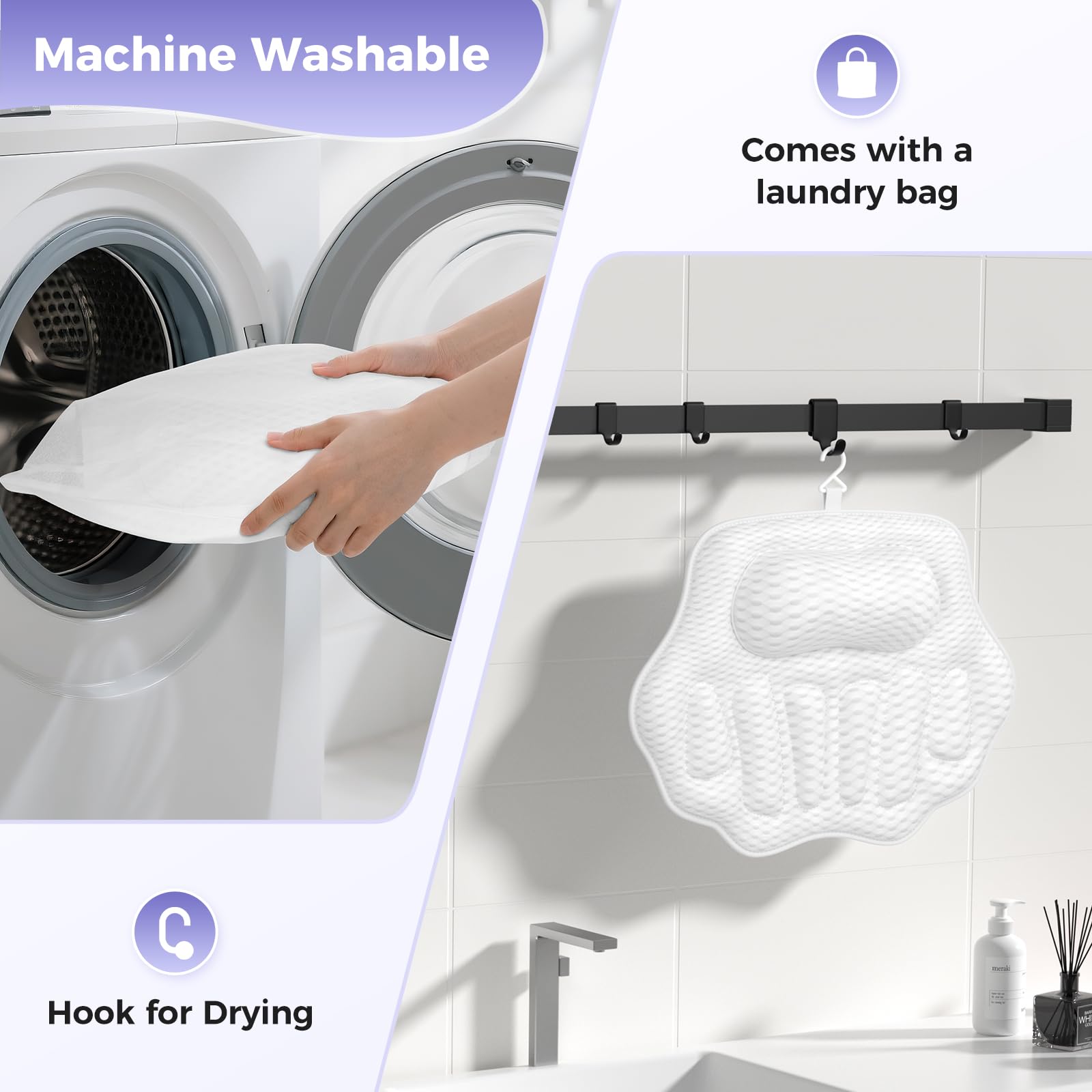 YHAOGALI bath pillow gift-ready packaging makes a thoughtful present