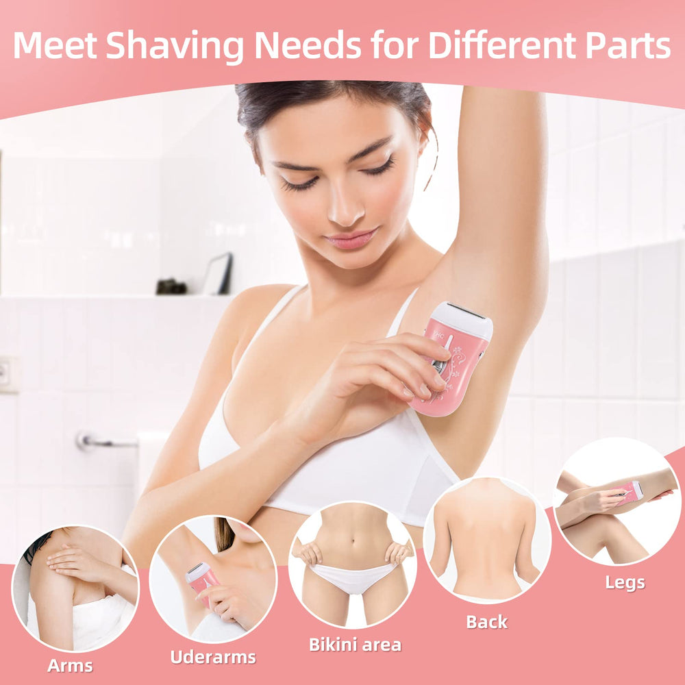 YHC Electric Razor for Women hypoallergenic foil close-up for sensitive skin comfort